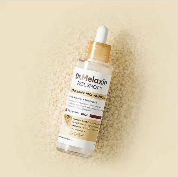 Ампула для обличчя Dr. Melaxin Peel Shot Exfoliating White Rice Ampoule, 80 мл White Rice Ampoule фото