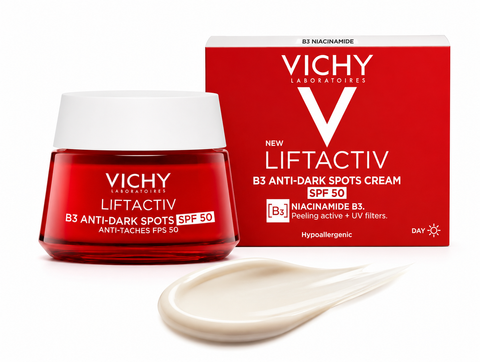 Антивіковий крем для обличчя Vichy Liftactiv В3 SPF50, 50 мл Liftactiv В3 SPF50 фото