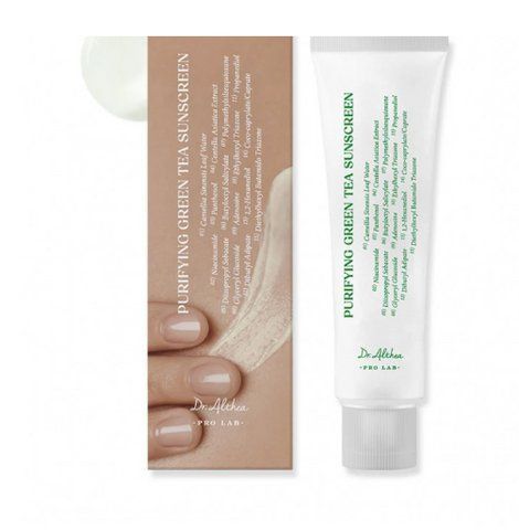 Сонцезахисний крем SPF 50+ Dr.Althea Purifying Green Tea Sunscreen 50 мл Purifying Tea Sunscreen фото