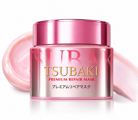 Восстанавливающая маска для волос TSUBAKI Premium Repair Mask Pink 180 г EX Repair Mask Gold фото