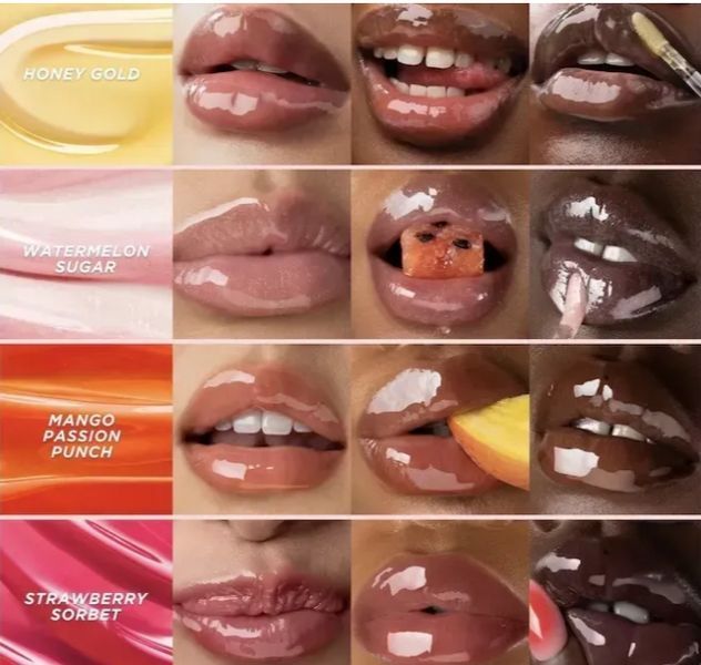 Олія для губ Gisou Honey Infused Lip Oil Honey Gold Watermelon Sugar фото