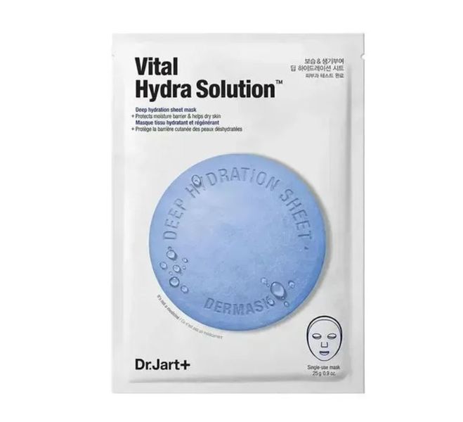 Увлажняющая тканевая маска с пантенолом и гиалуроновой кислотой Dr.Jart+ Dermask Vital Hydra Solution Pro Face Sheet Mask Dermask Vital Hydra фото
