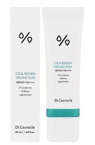 Сонцезахисний крем для обличчя з центелою Dr.Ceuracle Cica Regen Vegan Sun Gel SPF 50+ Cica RegenSPF 50+ фото