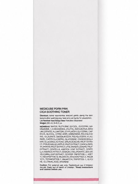 Зволожуючий тонер з PDRN та центелою азіатською Medicube PDRN Pink Cica Soothing Toner  PDRN Pink Cica Soothing фото