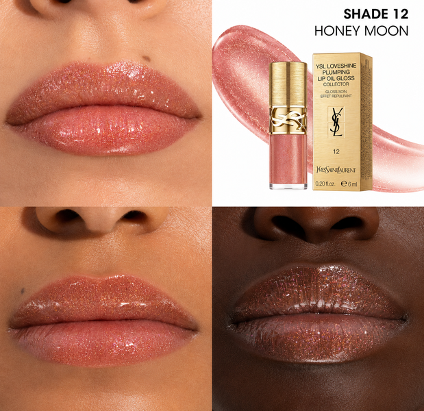 Блиск для губ YSL Loveshine Plumping Lip Oil Gloss 6 ml 12 Honey Moon 12 Honey Moon фото