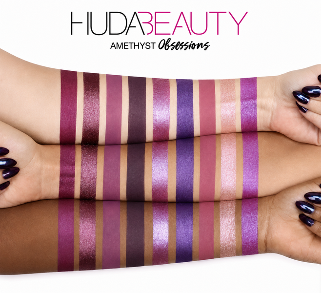 Палітра тіней Huda Beauty Obsessions Amethyst Amethyst фото