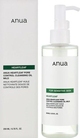 Некомедогенна гідрофільна олія для обличчя ANUA Heartleaf Pore Control Cleansing Oil Mild 200 мл Cleansing Oil Mild фото