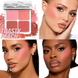 Палетка румян Huda Beauty Blush Filter Blurring Blushlighters Palette Toasty Peach 7,5 г Toasty Peach фото 3
