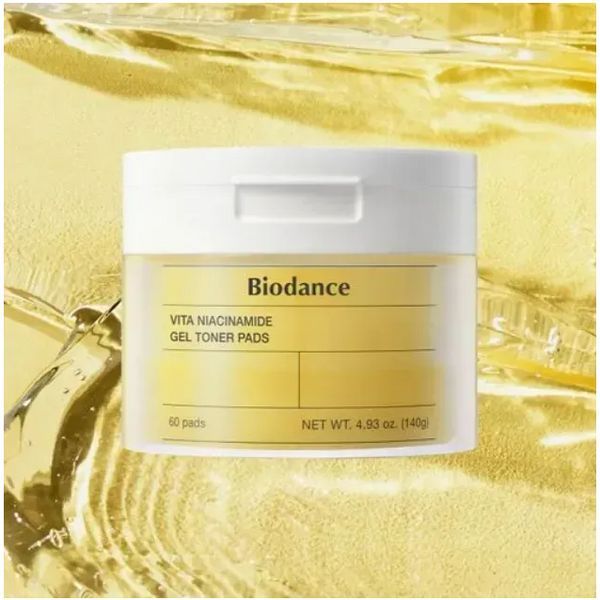 Ніацинамідові пади для обличчя Biodance Vita Niacinamide Gel Toner Pads, 60 шт Niacinamide Gel фото