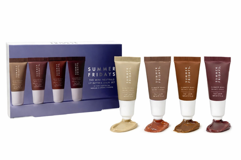 Подарочный набор мини-бальзамов для губ Summer Fridays Mini Neutrals Lip Butter Balm Set Mini Neutrals Lip  фото