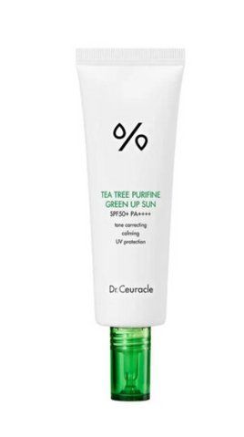 Сонцезахисний крем для обличчя Dr.Ceuracle Tea Tree Purifine Green Up Sun SPF 50+ PA++++ 50 мл Tea Tree 50 фото