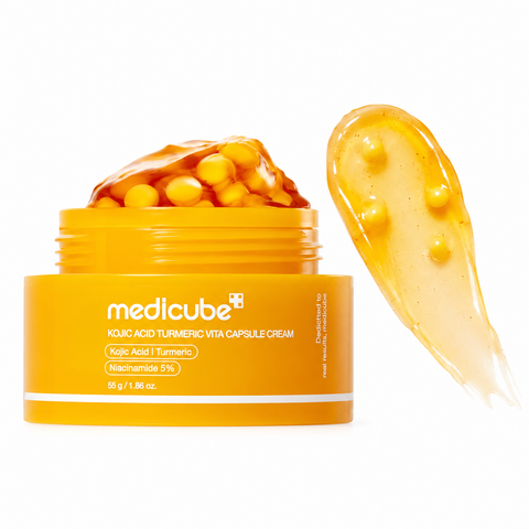 Осветляющий капсульный крем с койевой кислотой и куркумой Medicube Kojic Acid Turmeric Vita Capsule Cream 55 г Kojic Acid Turmeric Vita фото