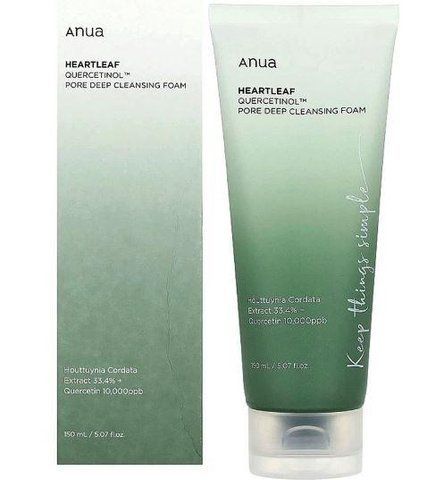 Пінка для вмивання ANUA Heartleaf Quercetinol Pore Deep Cleansing Foam 150 мл Foam150  фото